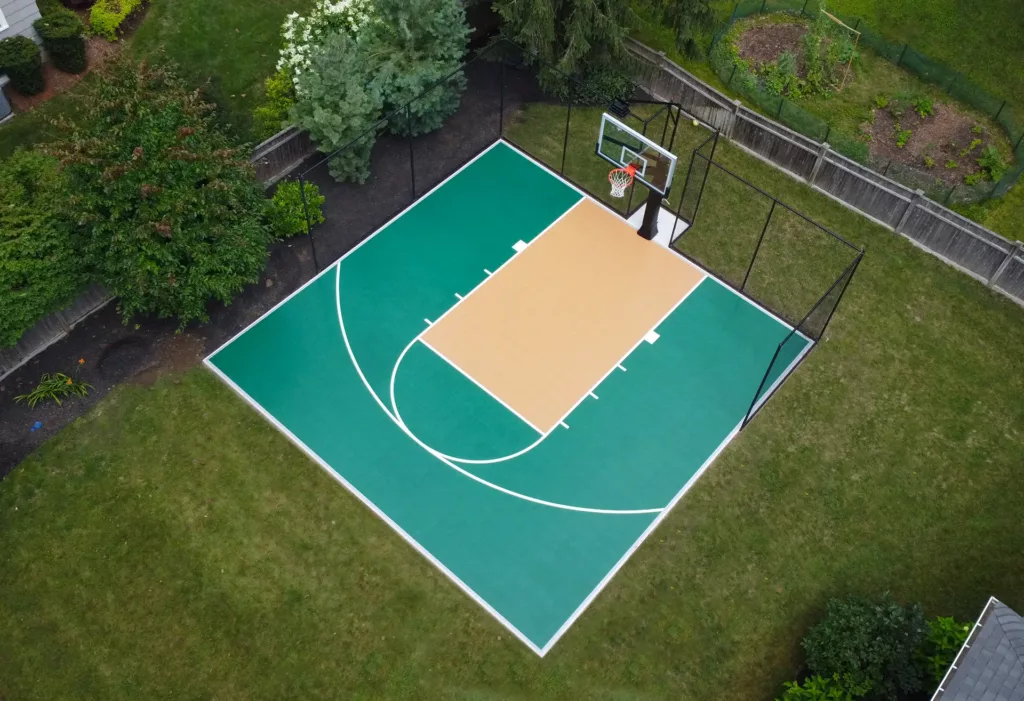 Làm sân bóng rổ 3x3 trong nhà 